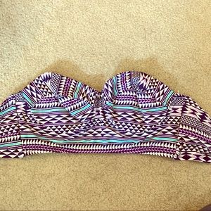 Strapless Swim Top